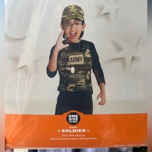 Kids Soldier Halloween Costume Set